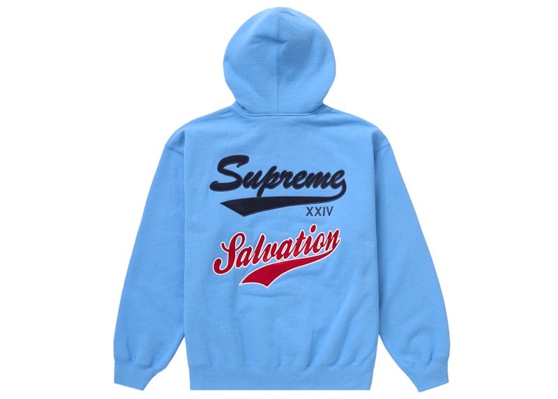 Order 至高无上 Salvation 拉链连帽卫衣 淡蓝色