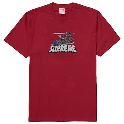 Supreme Samurai Tee Cardinal Buy Supreme Samurai Tee Cardinal