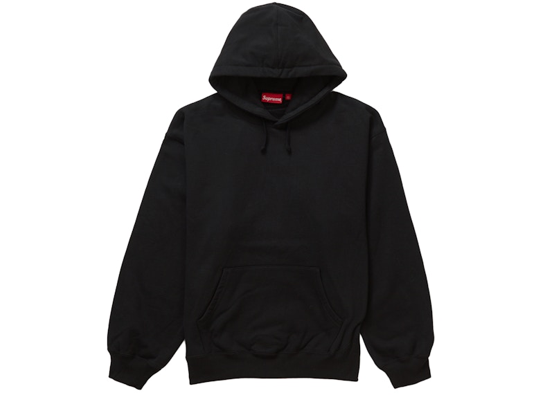 Order Supreme Satin Aplikasi Hoodie (FW23) Hitam