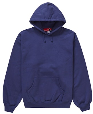 Supreme 緞面縫飾連帽衛衣 (FW23) 水洗海軍色 Order Supreme 緞面縫飾連帽衛衣 (FW23) 水洗海軍色