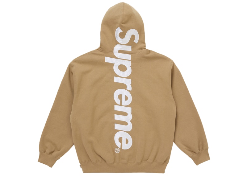 Order 슈프림 새틴 아플리케 후드 스웻셔츠 (FW25) 브라운