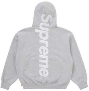 Supreme FW25 绸缎贴花连帽卫衣 灰色 Order Supreme FW25 绸缎贴花连帽卫衣 灰色