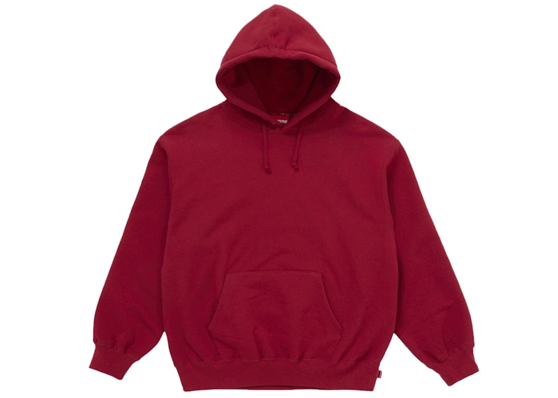 Supreme Satin Appliqué Hooded Sweatshirt (FW25) Red