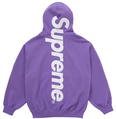 Supreme Satin Appliqué Hooded Sweatshirt (FW25) Violet Order Supreme Satin Appliqué Hooded Sweatshirt (FW25) Violet