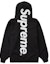 Buy Supreme Satin Appliqué Hooded Sweatshirt Black