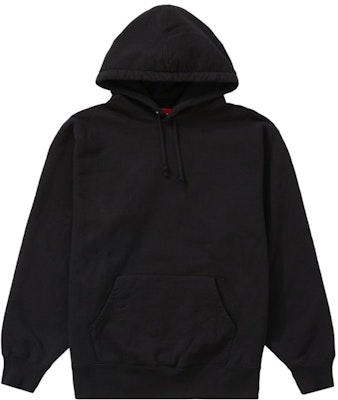 Supreme Satin Appliqué Hooded Sweatshirt Black Order Supreme Satin Appliqué Hooded Sweatshirt Black
