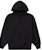 Supreme Satin Appliqué Hooded Sweatshirt Black
