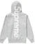 Buy Supreme Satin Appliqué Hoodie Abu-abu Heather