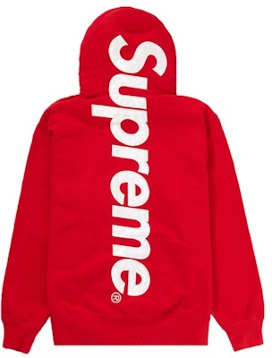 Supreme Satin Appliqué Hooded Sweatshirt Red Buy Supreme Satin Appliqué Hooded Sweatshirt Red