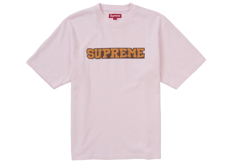 Supreme Satin Appliqué S/S Top Light Pink