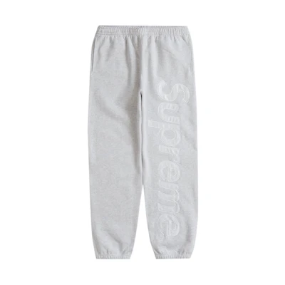 Supreme Satin Appliqué Sweatpant (FW23) Ash Grey
