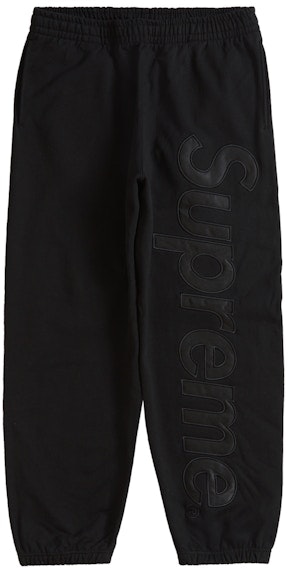 supreme-satin-applique-sweatpant-fw-23-black