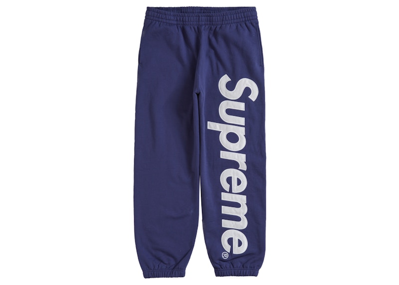 Buy Supreme Celana Panjang Satin Appliqué (FW23) Navy Terawat