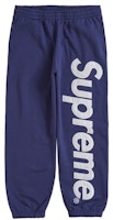Supreme Satin Appliqué Sweatpant (FW23) Washed Navy