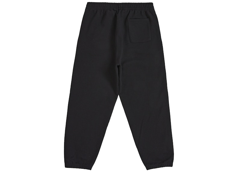 Order 슈프림 새틴 아플리케 스웻팬츠 (FW25) 블랙