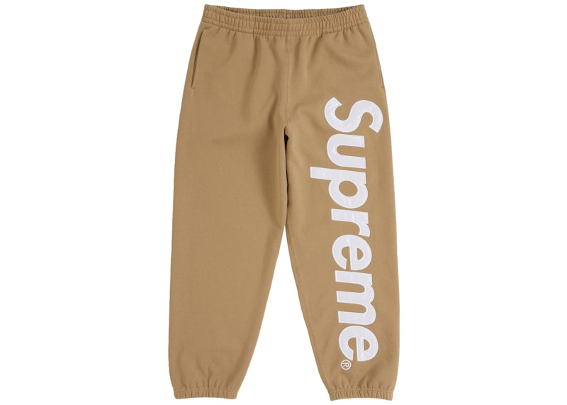 Supreme Satin Appliqué Sweatpant (FW25) Brown