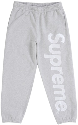 Supreme Satin Appliqué Sweatpant (FW25) Heather Grey Buy Supreme Satin Appliqué Sweatpant (FW25) Heather Grey