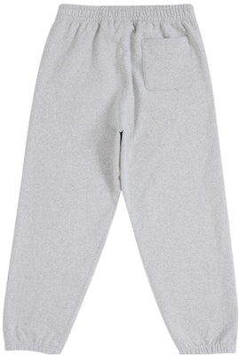 Supreme Satin Appliqué Sweatpant (FW25) Heather Grey Order Supreme Satin Appliqué Sweatpant (FW25) Heather Grey