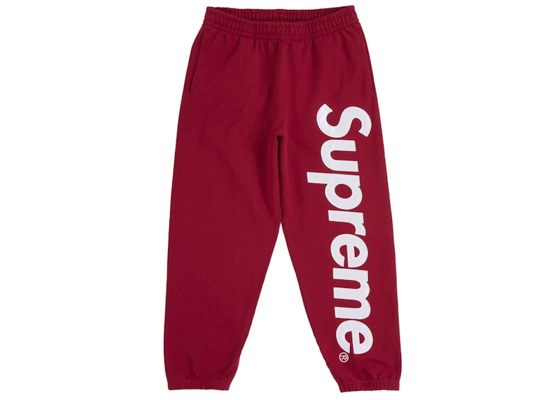 Buy Supreme Satin Appliqué Sweatpant (FW25) Merah.