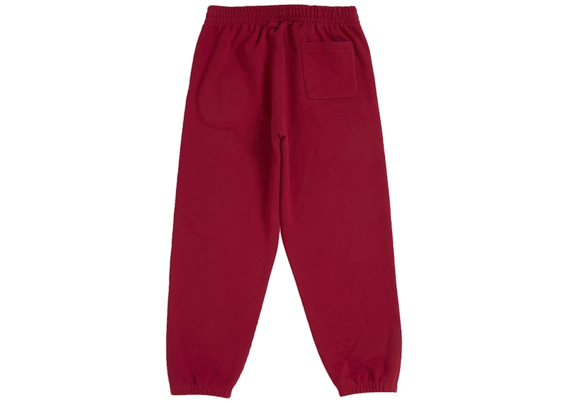 Order Supreme Satin Appliqué Sweatpant (FW25) Merah.