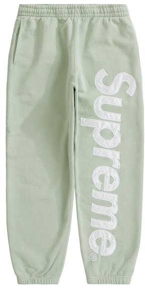 supreme-satin-applique-sweatpant-mint
