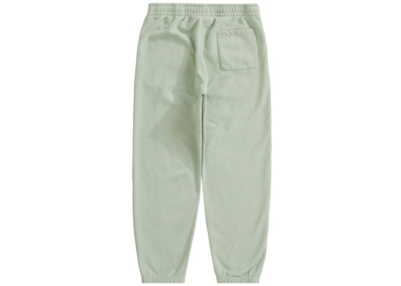 Order Supreme Satin Appliqué Sweatpant Mint Lelaki/Wanita Warna Hijau Pudina.