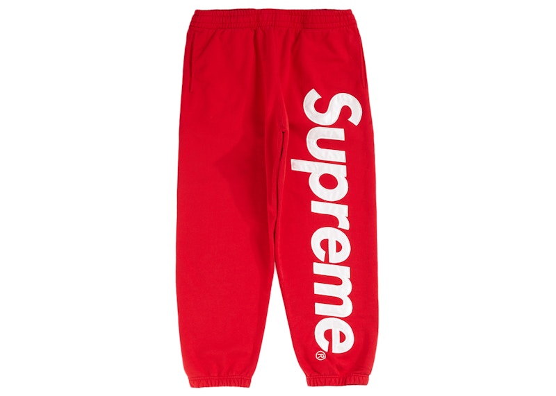 Buy Supreme Celana Panjang Satin Merah dengan Aplikasi