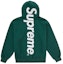 Buy Supreme Satin Applique Hooded Sweatshirt FW24 Dark Green