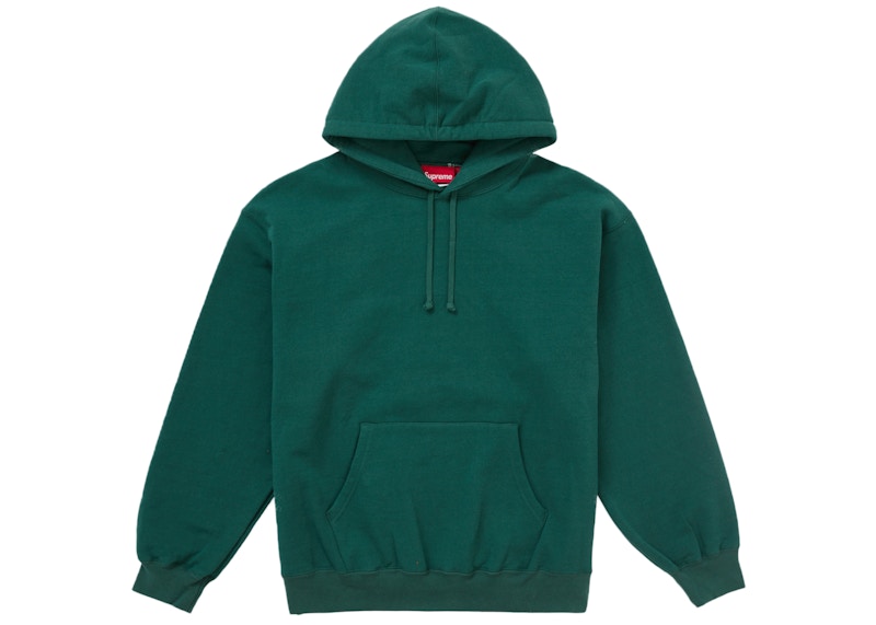 Order Supreme Satin Applique Hooded Sweatshirt FW24 Dark Green
