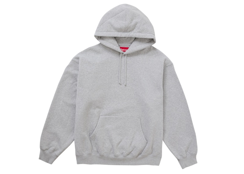 Order Sudadera con Capucha Supreme Satin Applique FW24 Gris Jaspeado.