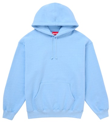 Sudadera con Capucha Supreme Satin Applique FW24 Azul Claro. Order Sudadera con Capucha Supreme Satin Applique FW24 Azul Claro.