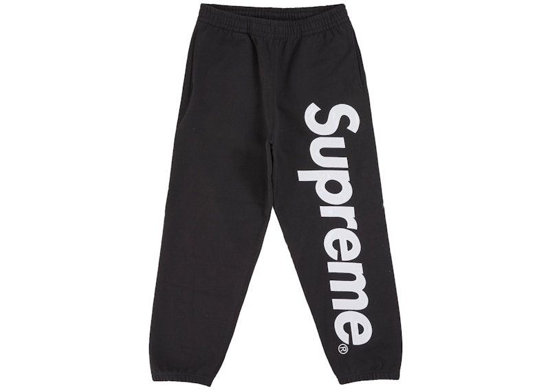 Supreme Satin Applique Sweatpant (SS26) Black