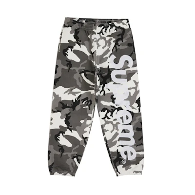 Supreme Satin Applique Sweatpant (SS26) Snow Camo