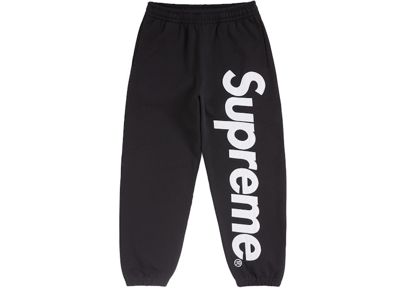 Supreme Satin Applique Sweatpant FW24 Black