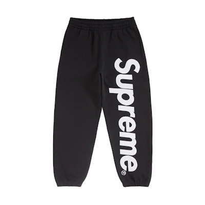 Supreme Satin Applique Sweatpant FW24 Black