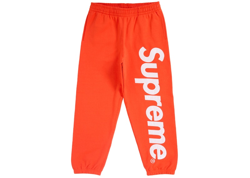 Supreme Satin Applique Sweatpant FW24 Bright Orange