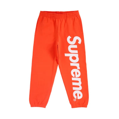 Supreme Satin Applique Sweatpant FW24 Bright Orange