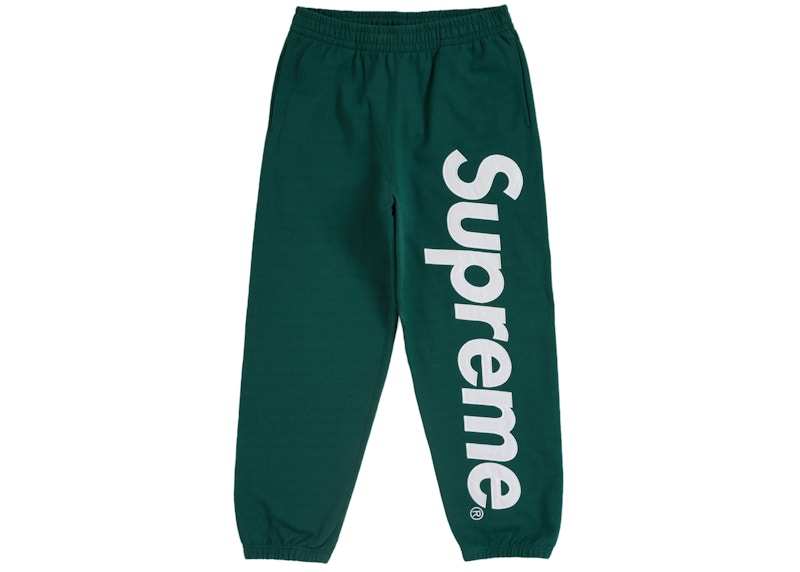 Supreme Satin Applique Sweatpant FW24 Dark Green