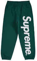 Supreme Satin Applique Sweatpant FW24 Dark Green Supreme Satin Applique Sweatpant FW24 Dark Green
