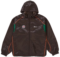 Supreme Satin Hooded Track Jacket Brown Supreme Satin Hooded Track Jacket Brown