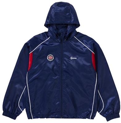 Supreme 緞面連帽運動外套 海軍藍 Buy Supreme 緞面連帽運動外套 海軍藍