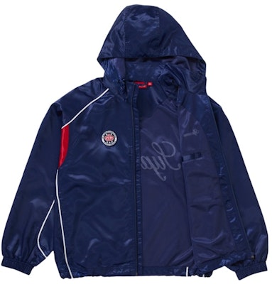 Supreme 緞面連帽運動外套 海軍藍 Order Supreme 緞面連帽運動外套 海軍藍