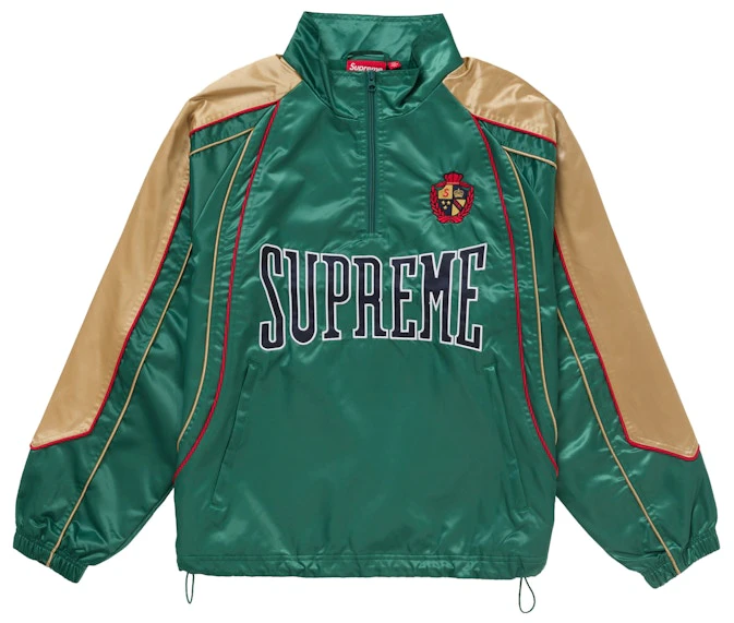 supreme-satin-piping-pullover-green