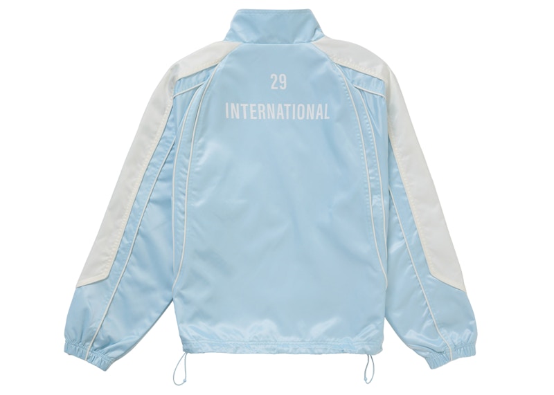 Order 슈프림 새틴 파이핑 풀오버 라이트 블루