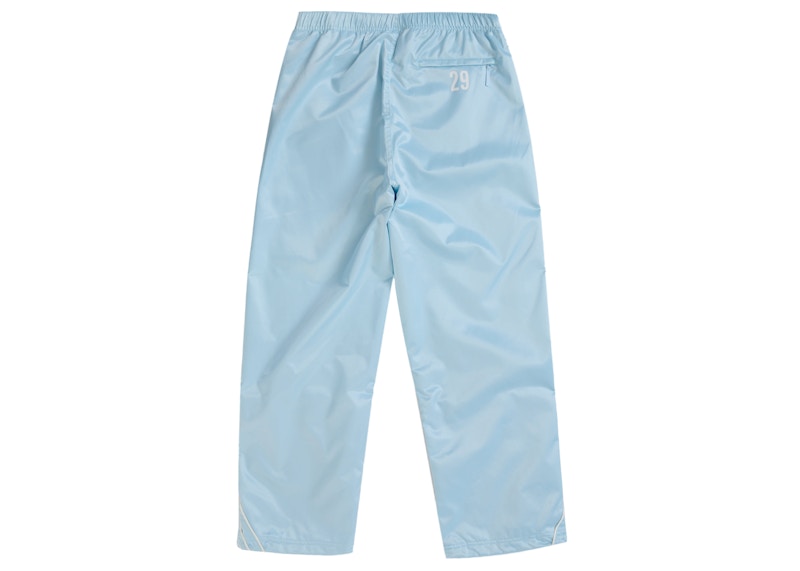 Order Supreme 光滑緞面運動長褲 (SS25) 淺藍色