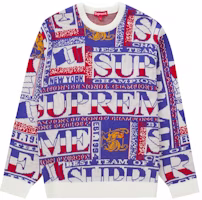 Supreme Scarf Sweater White Supreme Scarf Sweater White