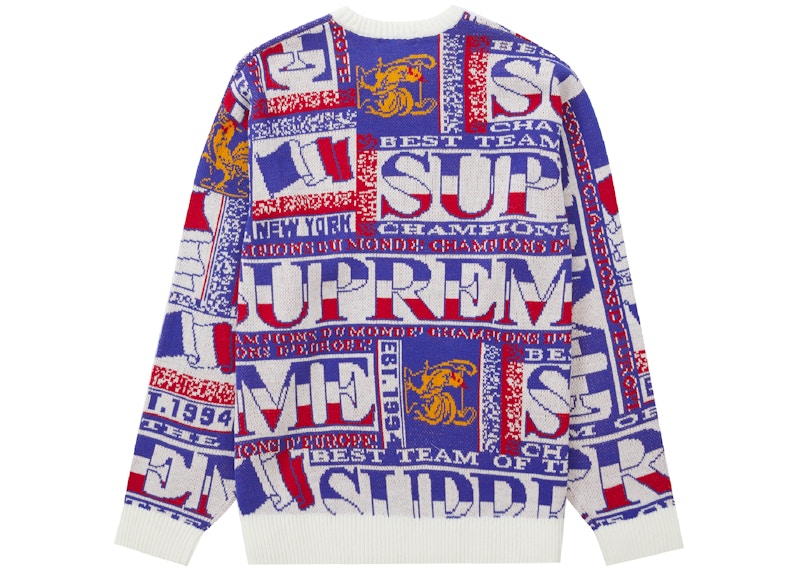 Supreme Scarf Sweater White 圖 2