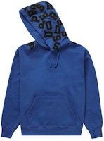 Supreme Scattered Appliqué Hooded Sweatshirt Washed Royal