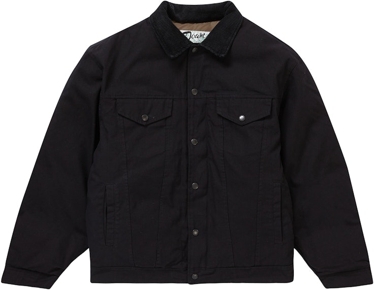supreme-schott-canvas-down-trucker-jacket-black