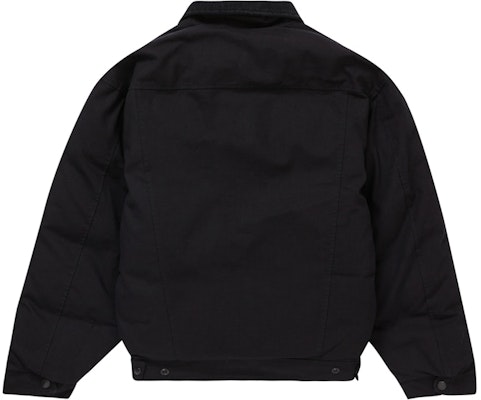 至尊Schott黑色帆布羽绒卡车夹克 Lookbook 至尊Schott黑色帆布羽绒卡车夹克